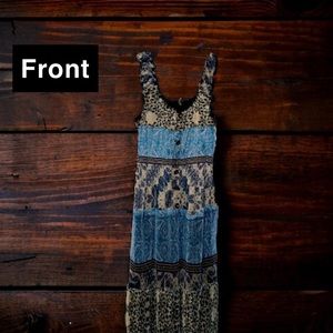 boho calf length dress